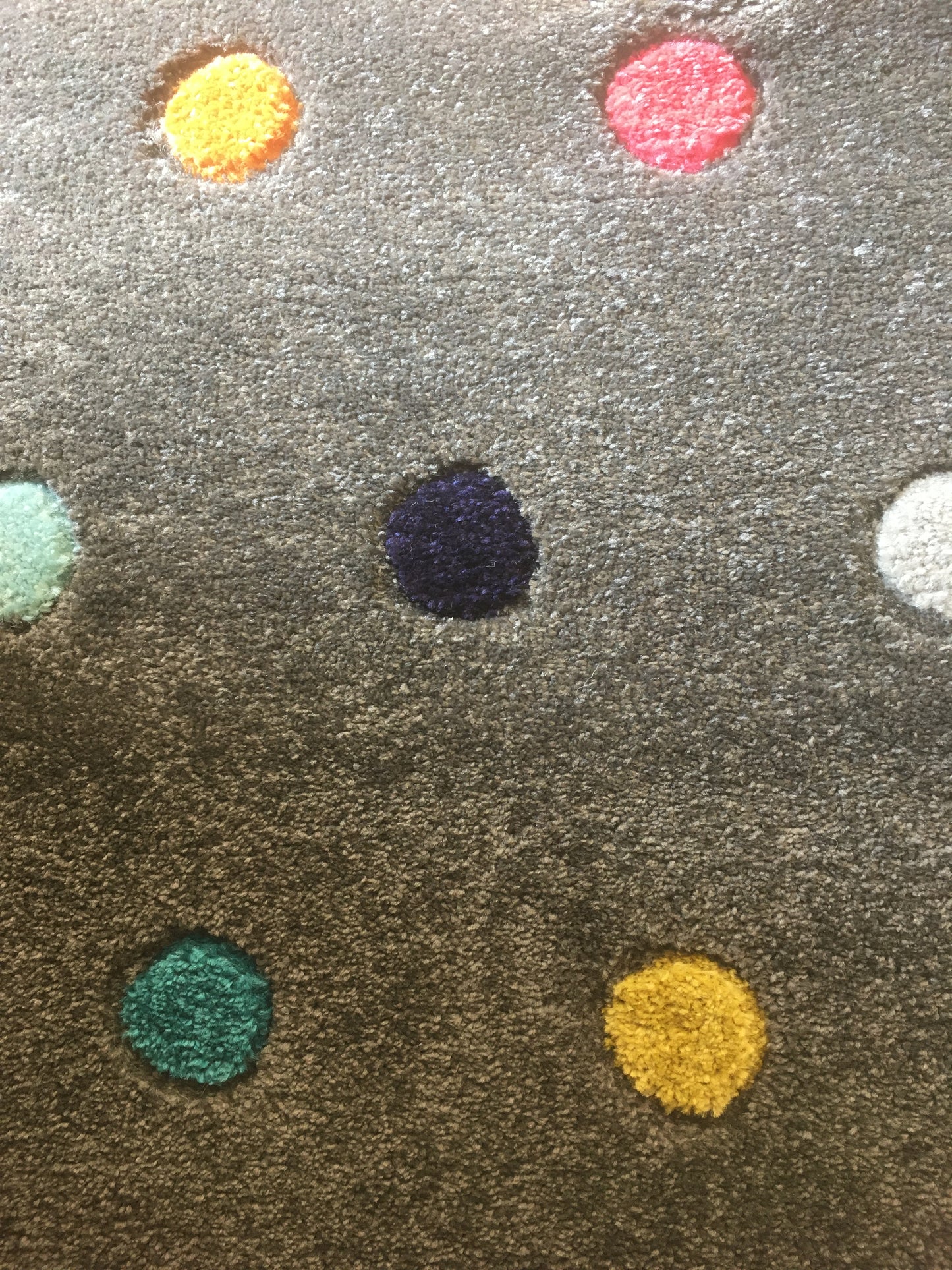 Spotty Multi Coloured Man Made 120 x 170 cm