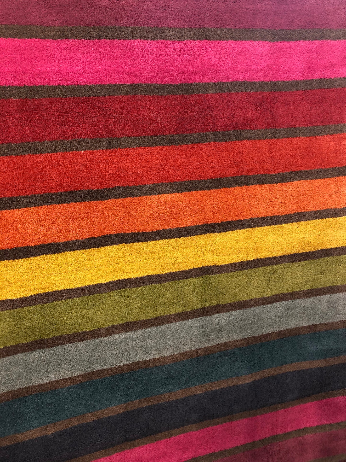 100% Wool Stripe 120 x 170 cm