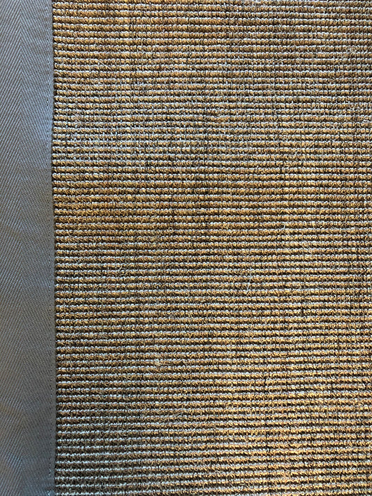 Natural Sisal Rug with Pale Grey Linen Binding 120 x 180 cm