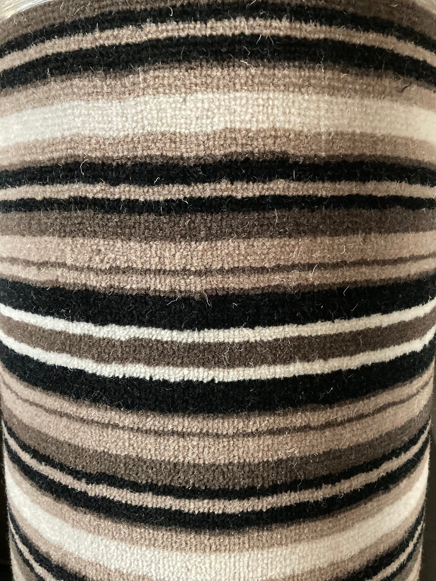 Grey and Black Wool Rich 6.3 x 4 m