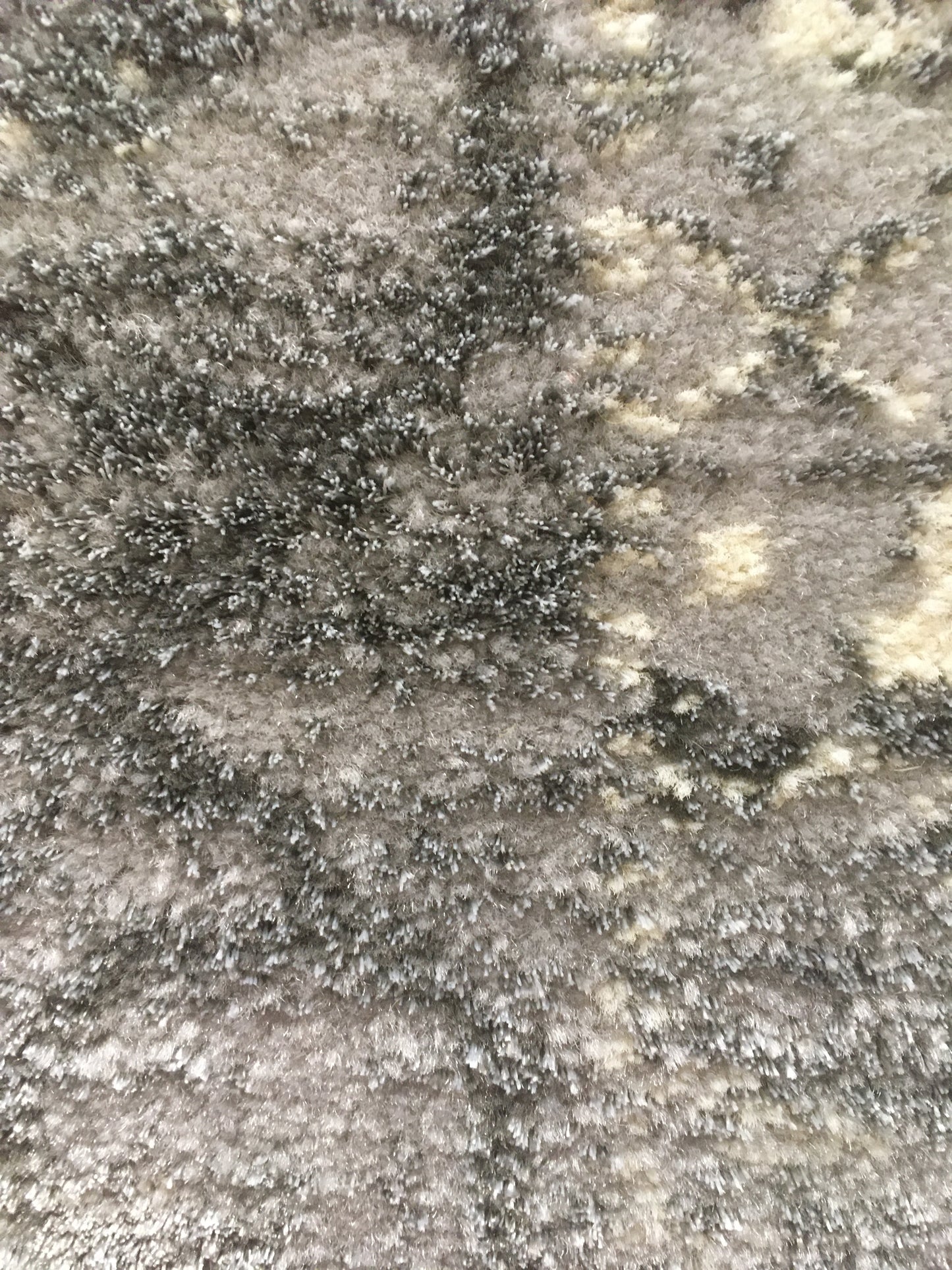 Pale Grey/Cream Man made 120 x 170 cm