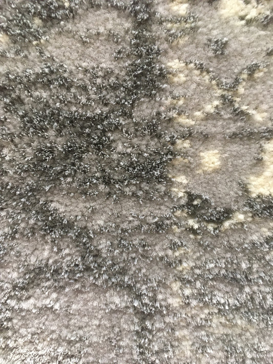 Pale Grey/Cream Man made 120 x 170 cm