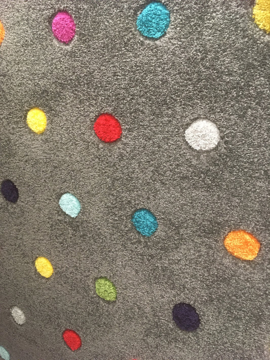 Spotty Multi Coloured Man Made 120 x 170 cm