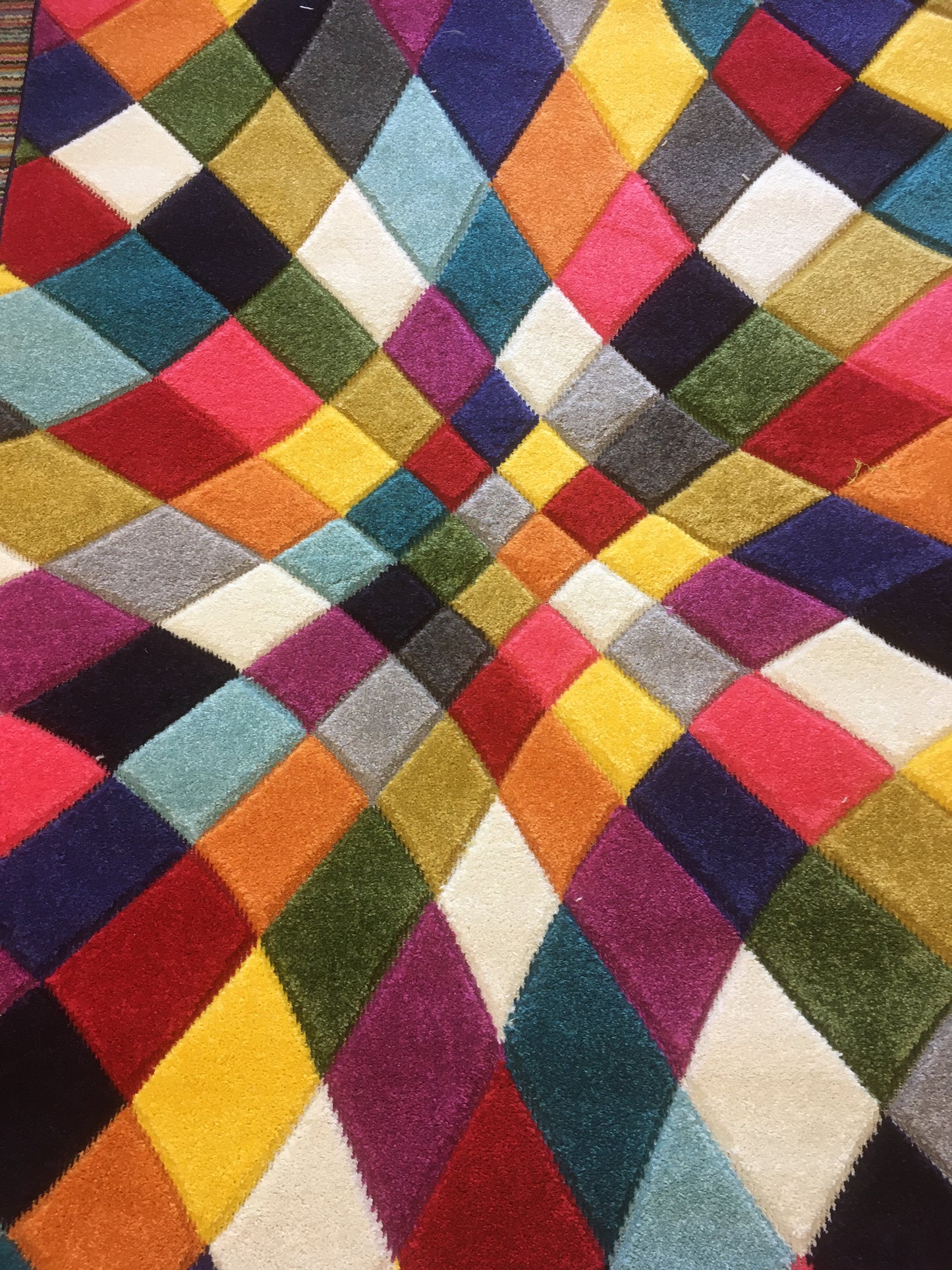 Multi coloured Swirl Manmade 120 x 170 cm