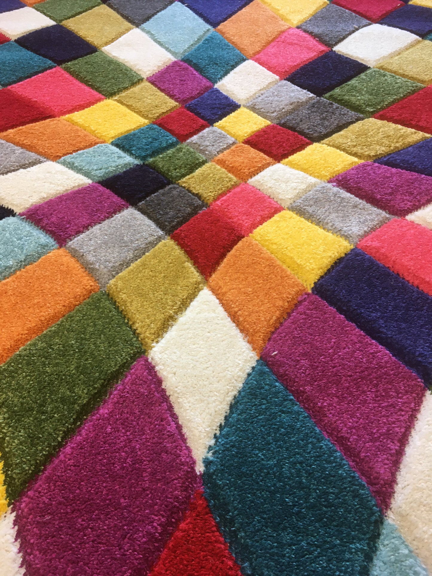 Multi coloured Swirl Manmade 120 x 170 cm