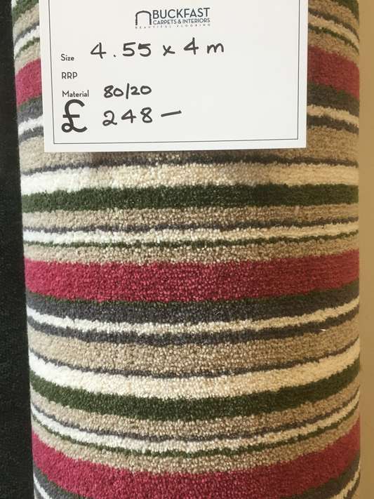 Bright Striped Wool Rich 4.55 x 4 m